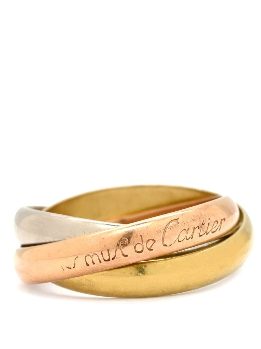 Cartier Ring Trinity Classic White Gold Yellow Pink